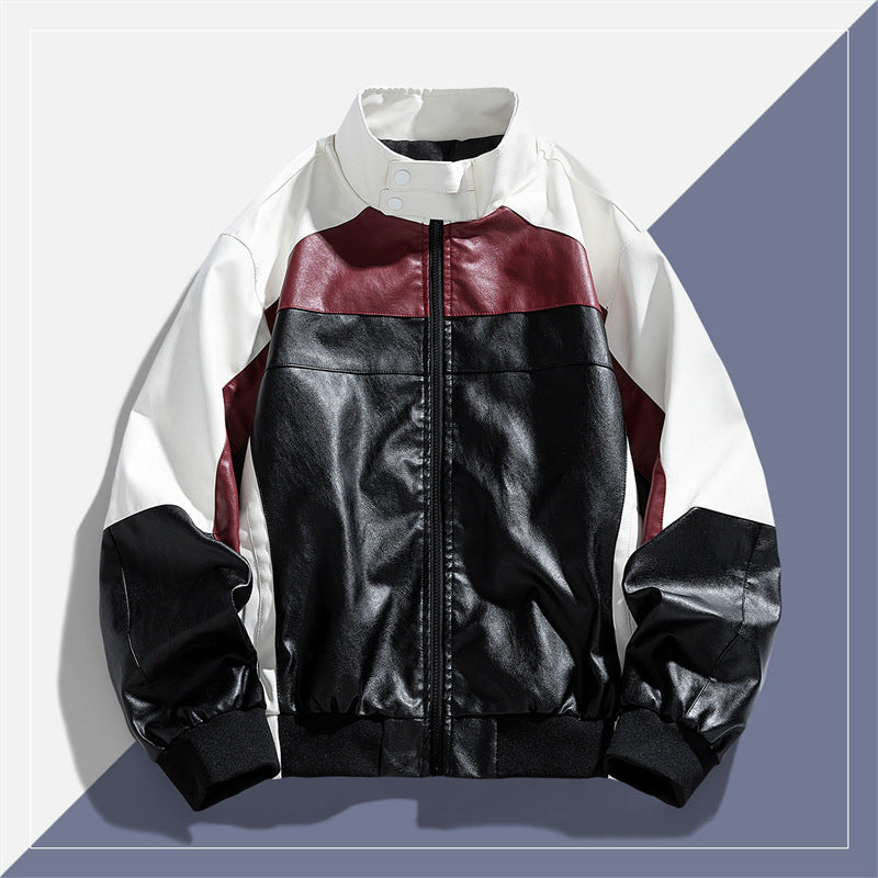 Damen Trendige Bikerjacke im Color-Block-Stil Echo Archiv