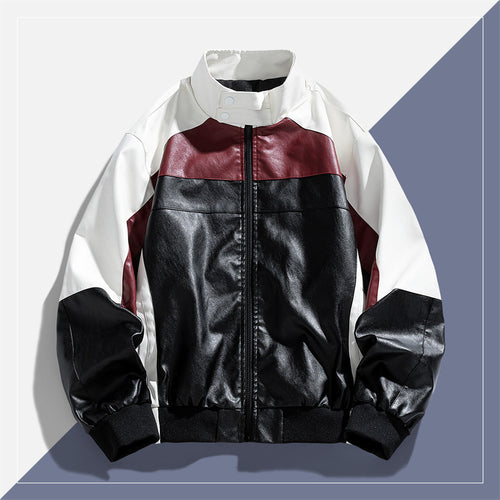 Damen Trendige Bikerjacke im Color-Block-Stil Echo Archiv