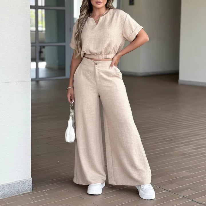 Damen lässiges Zweiteiler-Set aus leichtem und atmungsaktivem Stoff Echo Archiv