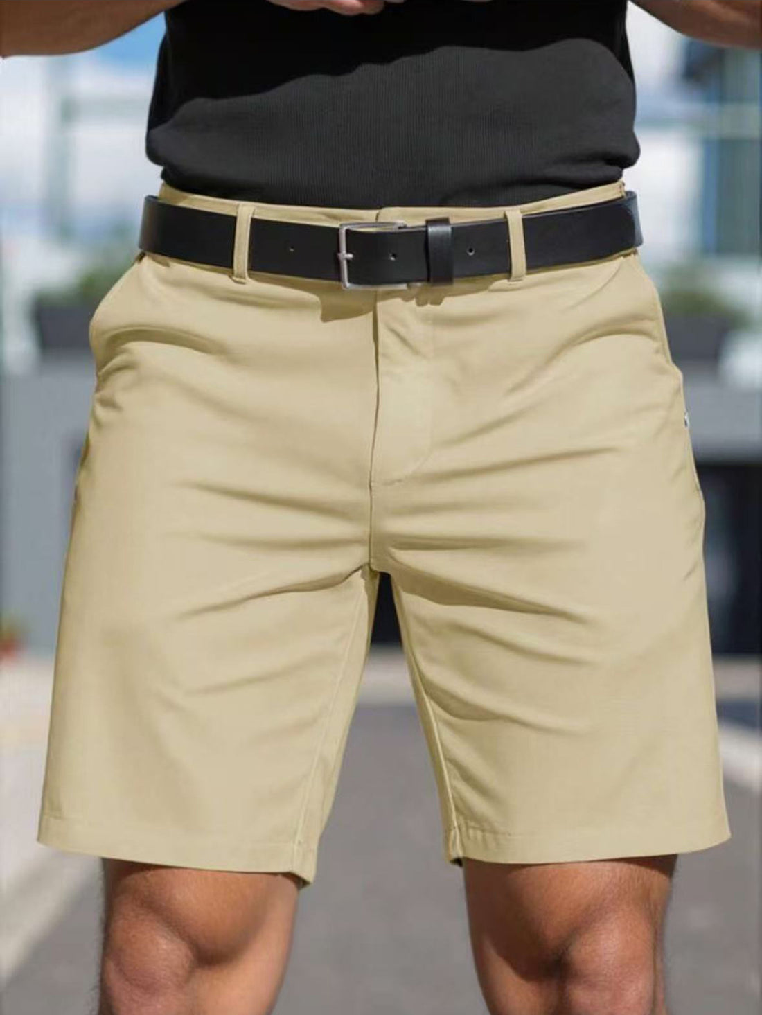 Herren Funktionsshorts mit elastischem Bund und praktischen Taschen – Sorevano