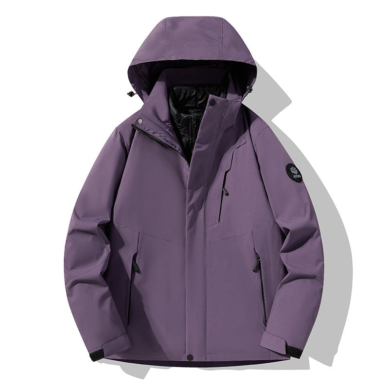 Herren Dreifach kombinierbare Funktionsjacke mit abnehmbarer Steppweste Echoarchiv
