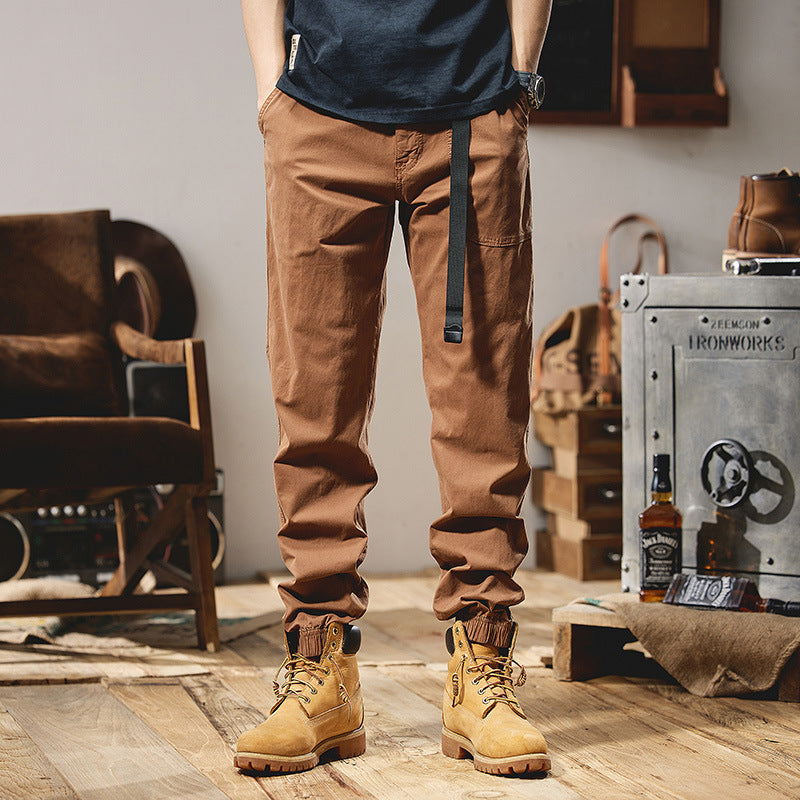 Herren Lockere Utility-Cargohose im Joggerstil mit elastischem Tunnelzugbund Echo Archiv
