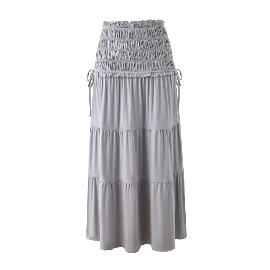 Damen Elegantes Wickeloberteil und maxirock Echo Archiv