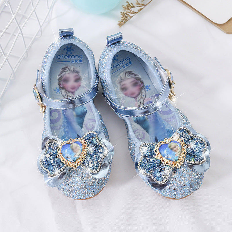Mädchen Glitzernde Ballerina-Schuhe mit Herzdetaillierung Echo Archiv