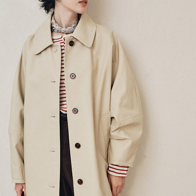 Damen Lange Trenchcoat Echoarchiv