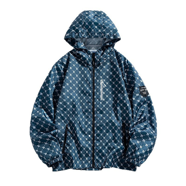 Herren Sportliche Windbreaker-Jacke Echo Archiv