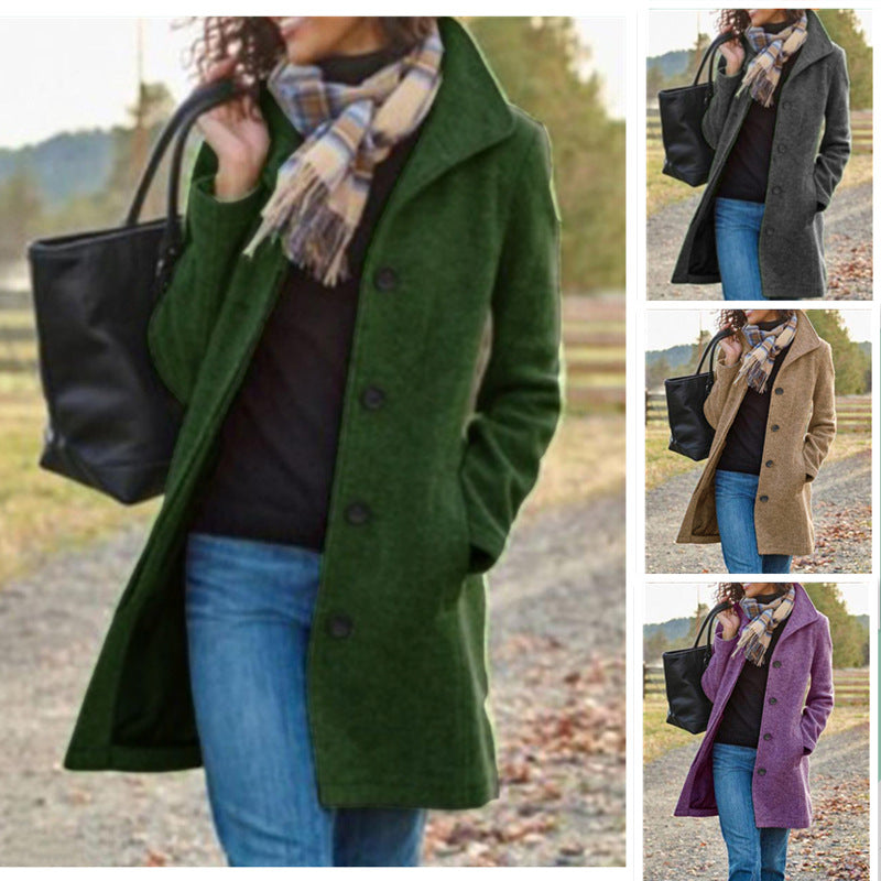 Damen eleganter Wollmantel Echoarchiv