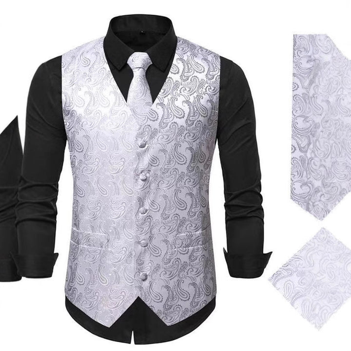Herren elegante Weste mit Paisley-Muster Echoarchiv