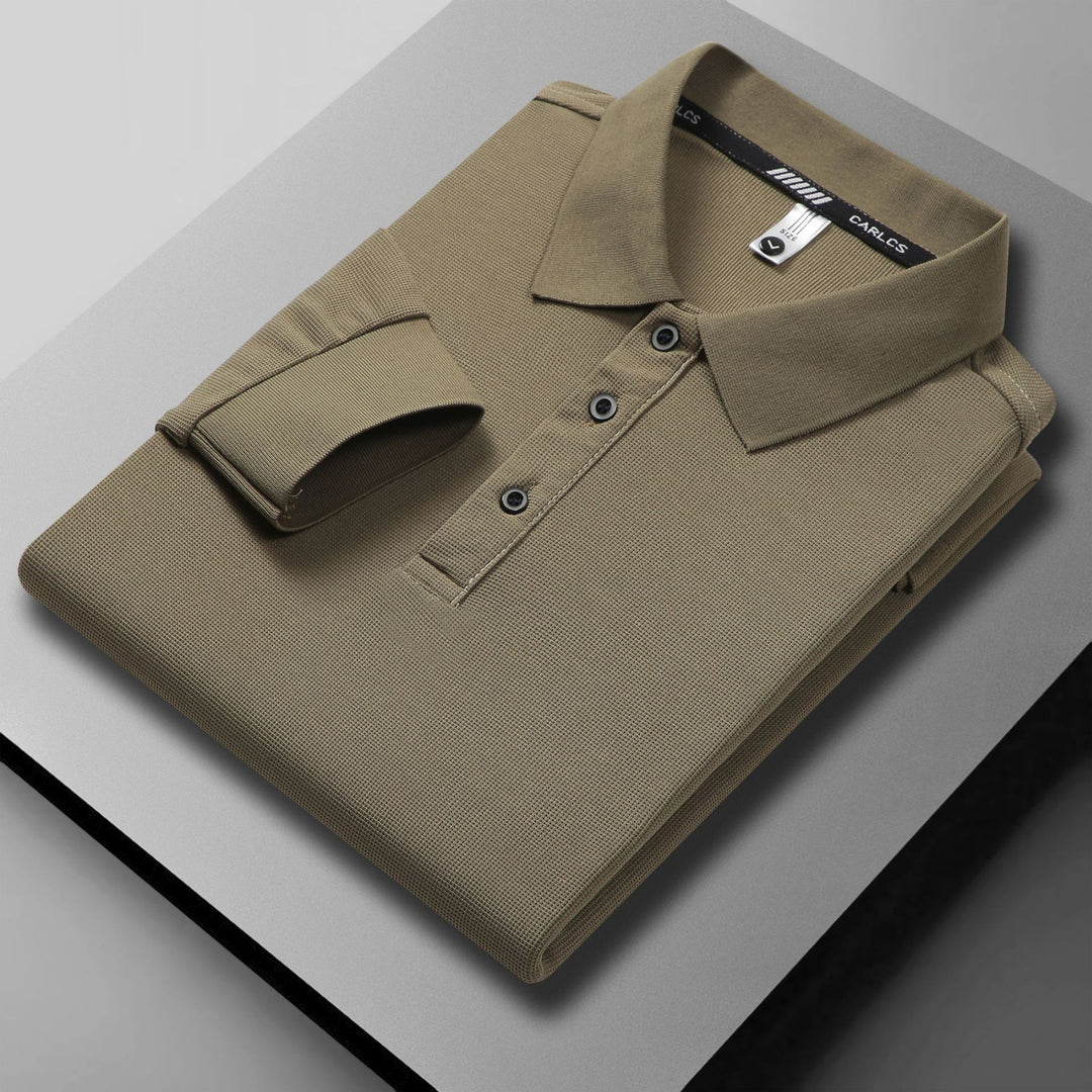 Herren atmungsaktives Piqué Poloshirt mit eleganter Knopfleiste Echoarchiv