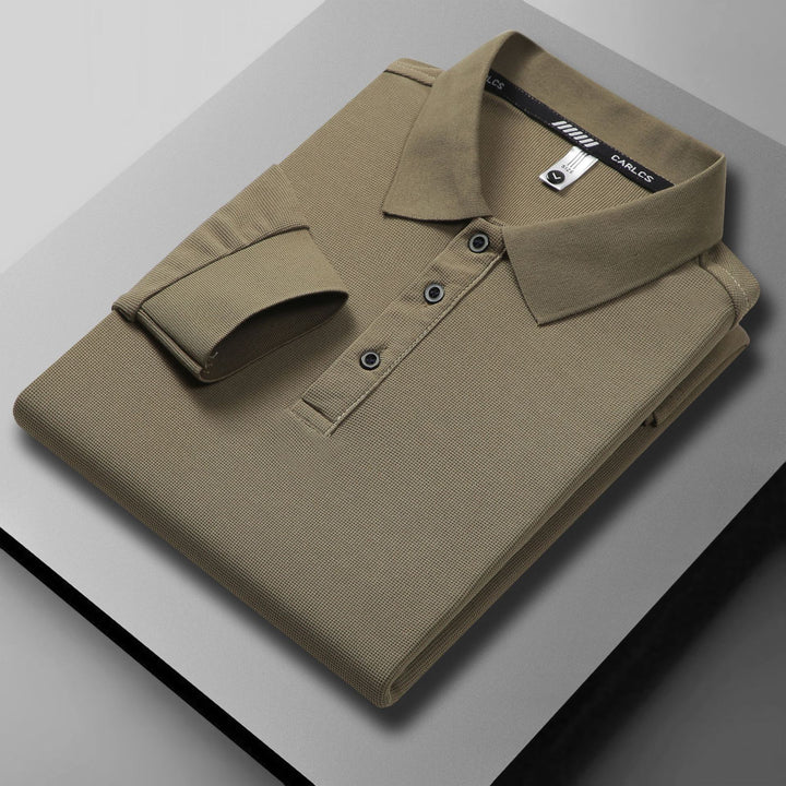 Herren atmungsaktives Piqué Poloshirt mit eleganter Knopfleiste Echoarchiv