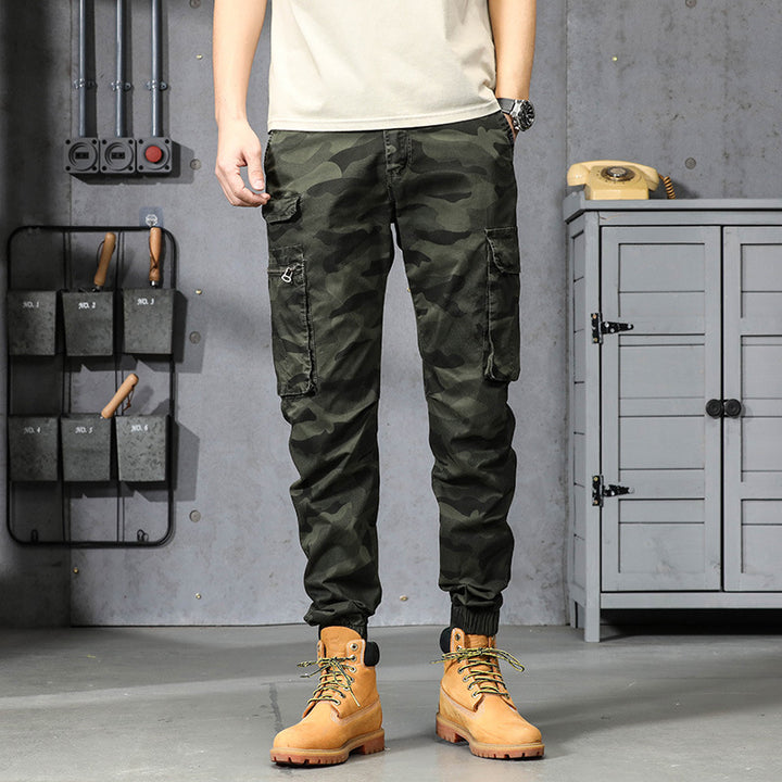 Herren Cargo-Hosen mit mehreren praktischen Taschen und elastischem Bund Echoarchiv