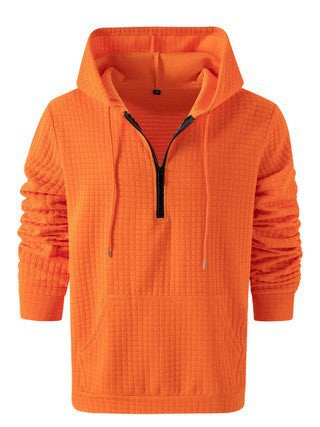 Herren lockerer Hoodie mit Reißverschluss und Kängurutasche Echoarchiv