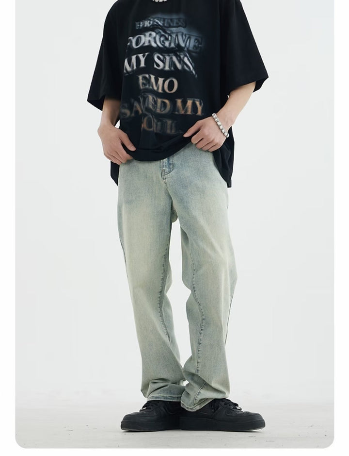 Herren lockere Denim-Jeans mit niedriger Bundhöhe Echoarchiv