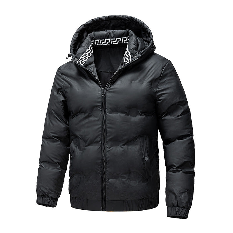 Herren Wattierte Wintersteppjacke mit Kapuze und winddichter Thermoisolierung Echo Archiv
