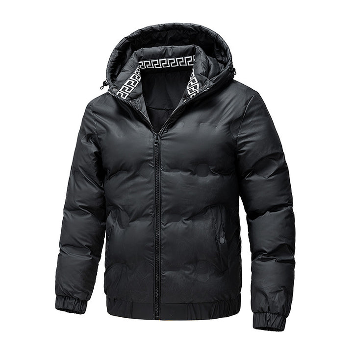 Herren Wattierte Wintersteppjacke mit Kapuze und winddichter Thermoisolierung Echo Archiv