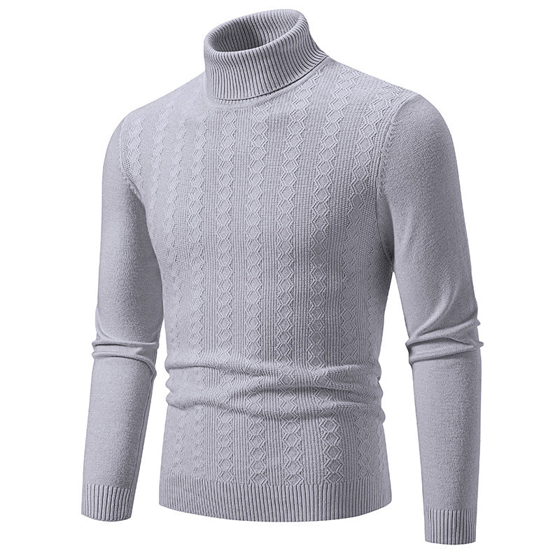 Herren Komfortabler Rollkragenpullover mit strukturiertem Design und hochwertiger Baumwolle Echoarchiv