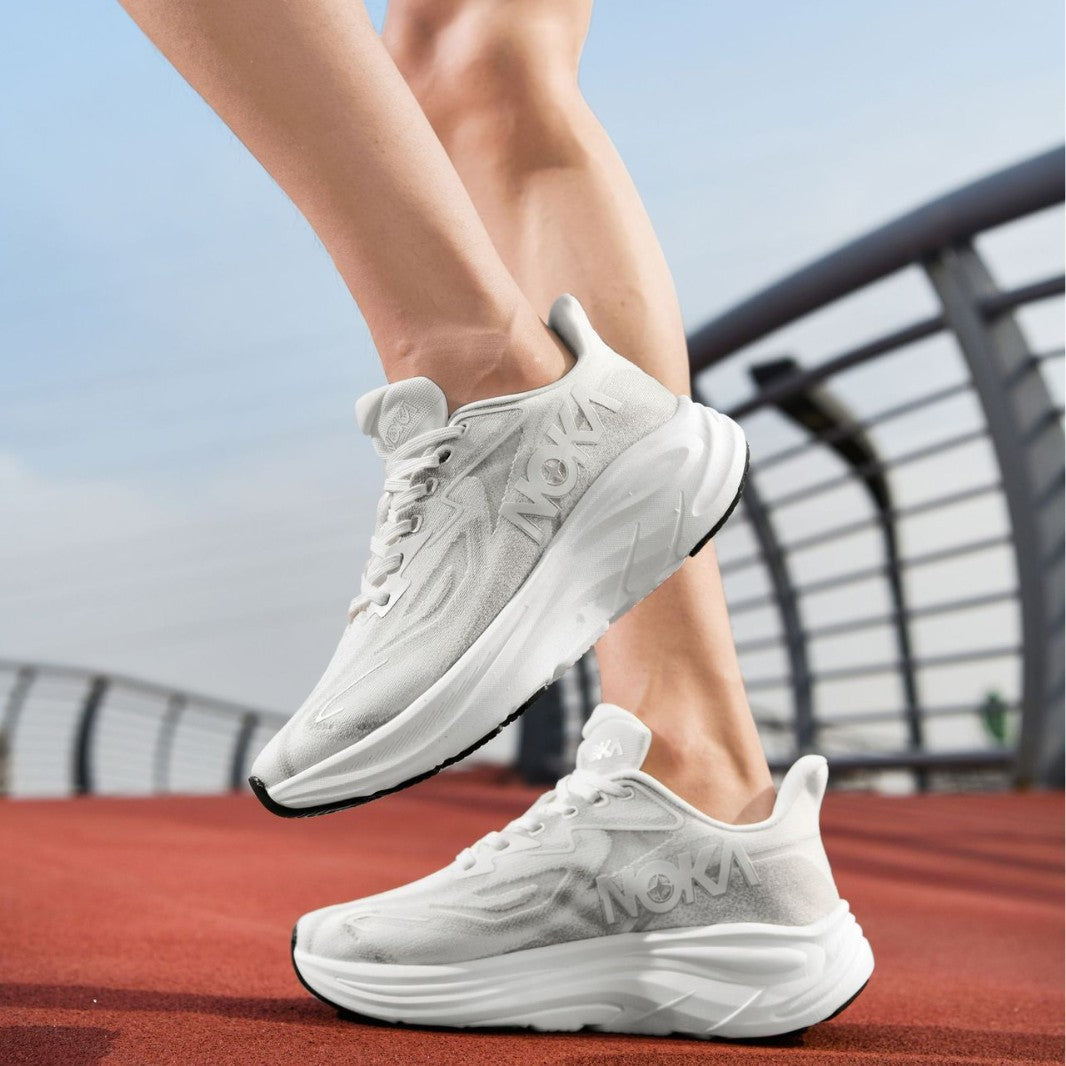 Unisex gedämpfte Hohlkern-Roadrunning Schuhe mit atmungsaktivem Strickoberteil und ergonomischer Plateau-Zwischensohle – Tavélo