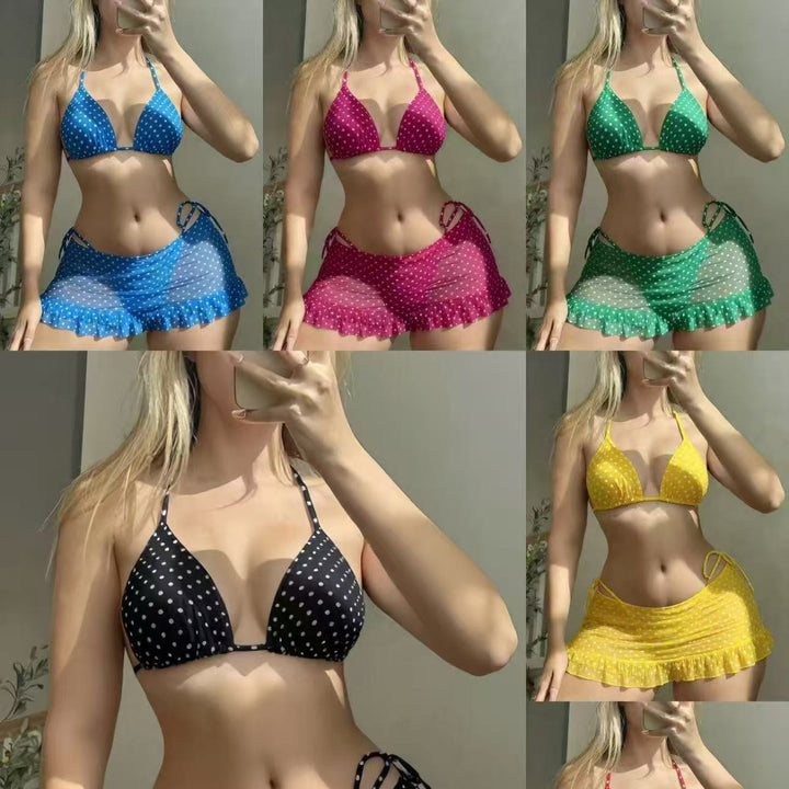 Damen Triangel-Bikini mit Rüschenshorts Echo Archiv