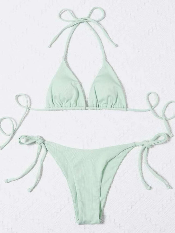 Damen Triangel-Bikini mit seitlichem Knoten und verstellbaren Trägern Echo Archiv