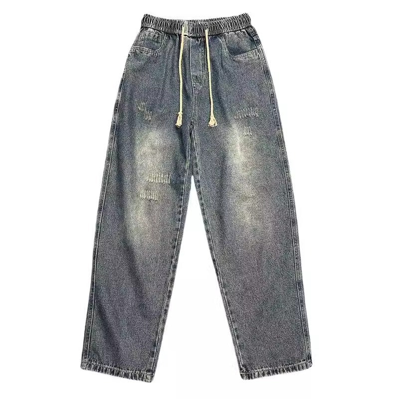 Herren Lässige Distressed Jeans mit weitem Schnitt Echoarchiv