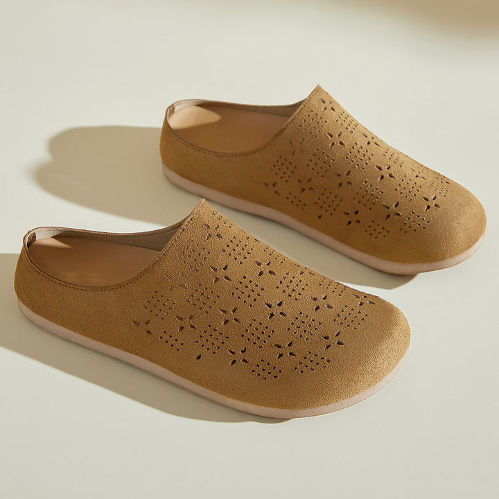 Damen nan Komfort-Mule mit Laserperforation und geformtem Memory-Fußbett Echo Archiv