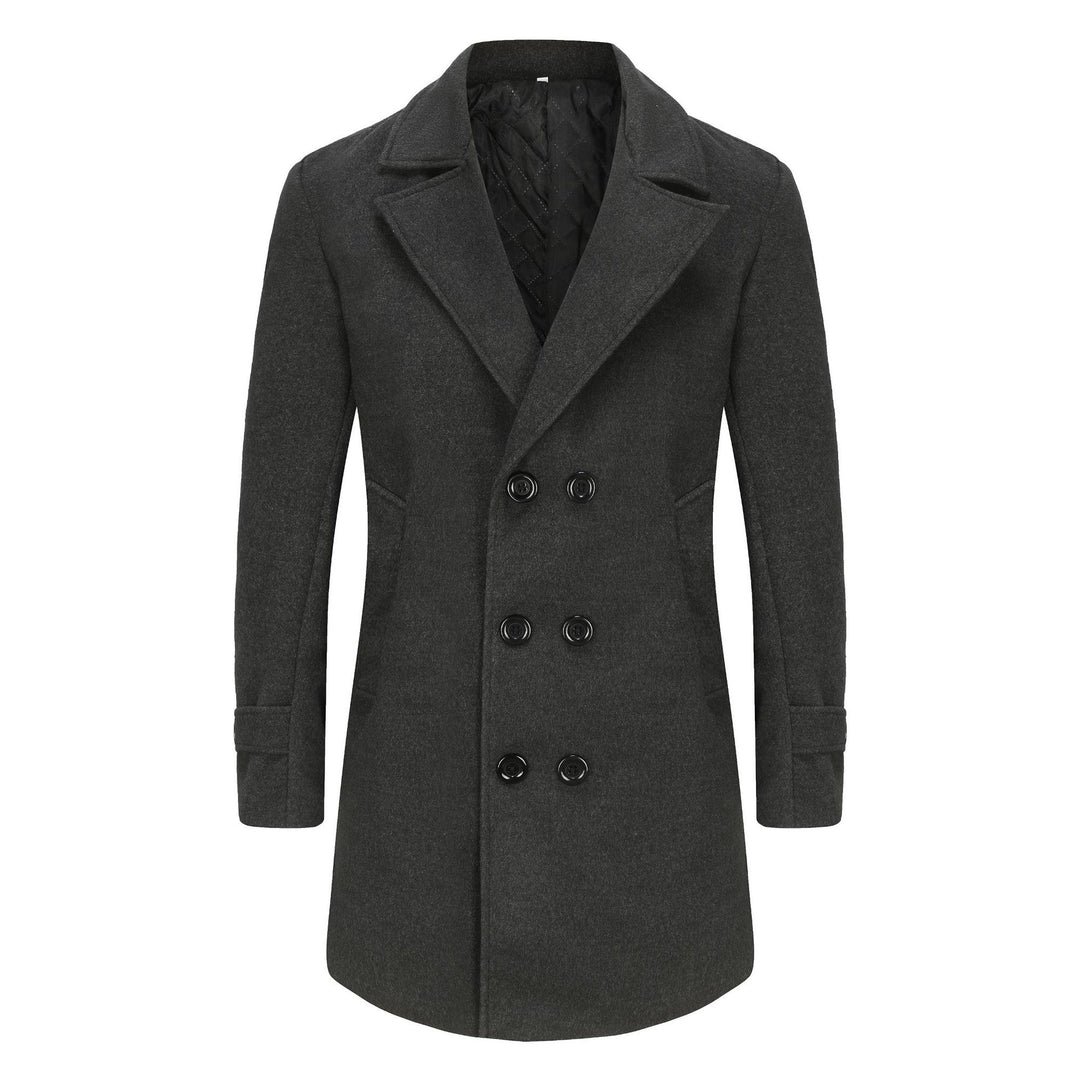 Herren eleganter Woll-Doppelmantel Echoarchiv