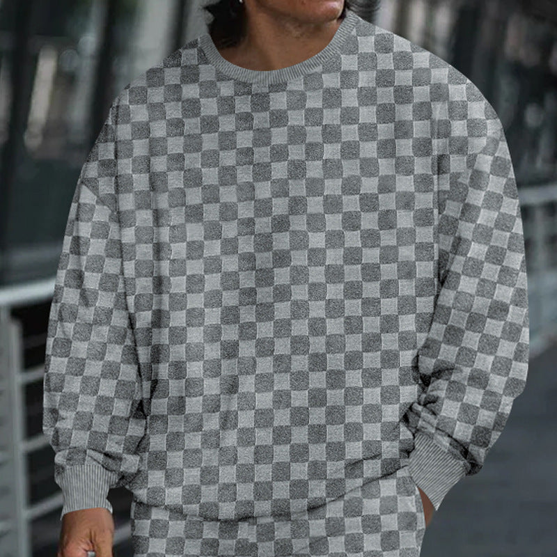 Herren lässiger Pullover mit modernem Oversized-Schnitt Echoarchiv