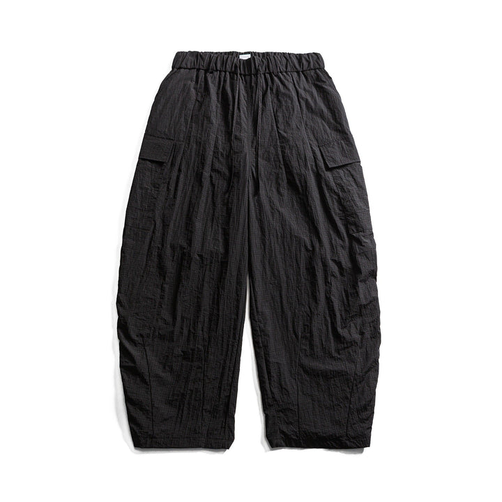 Herren Leichte Crinkle‑Optik Cargo‑Jogginghose mit elastischem Bund und Kordelzug Echoarchiv