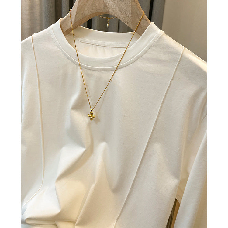 Damen Bequemes Langarmshirt aus hochwertiger Baumwolle Echoarchiv