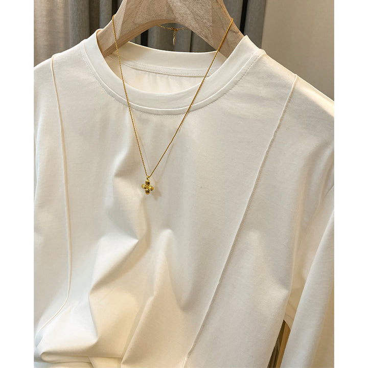 Damen Bequemes Langarmshirt aus hochwertiger Baumwolle Echoarchiv