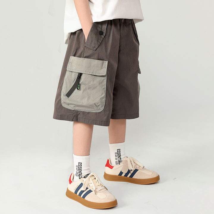 Unisex lässige Capri-Shorts mit funktionalen Taschen Echo Archiv