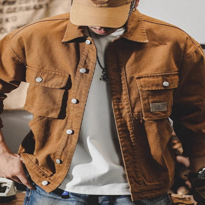 Herren Modische Utility-Jacke im urbanen Stil Echoarchiv
