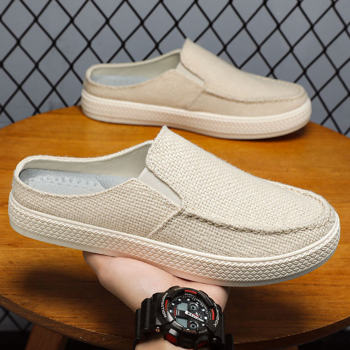 Damen nan Slip-On Mule Sneaker mit gewebtem Textil-Obermaterial und profilierter Gummisohle Echo Archiv