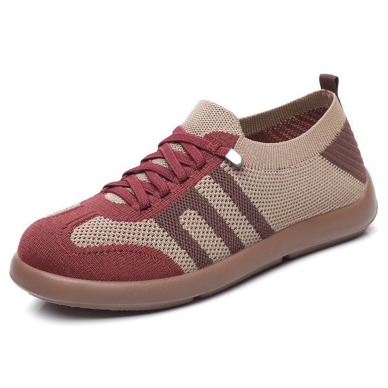 Damen nan atmungsaktiver Strick-Sneaker mit nahtlosem Sockenschaft, verstärkter Zehenkappe und flexibler EVA-Laufsohle Echo Archiv