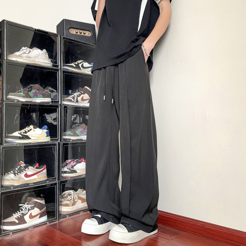 Herren elegante Freizeithose im stilvollem Schnitt mit elastischem Bund Echoarchiv