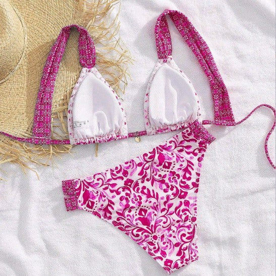 Damen Bikini mit dekorativen Rüschen und elegantem Muster Echo Archiv
