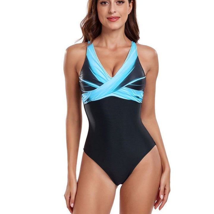 Damen Einteiliger Badeanzug mit verführerischem Cross-Over Design Echo Archiv