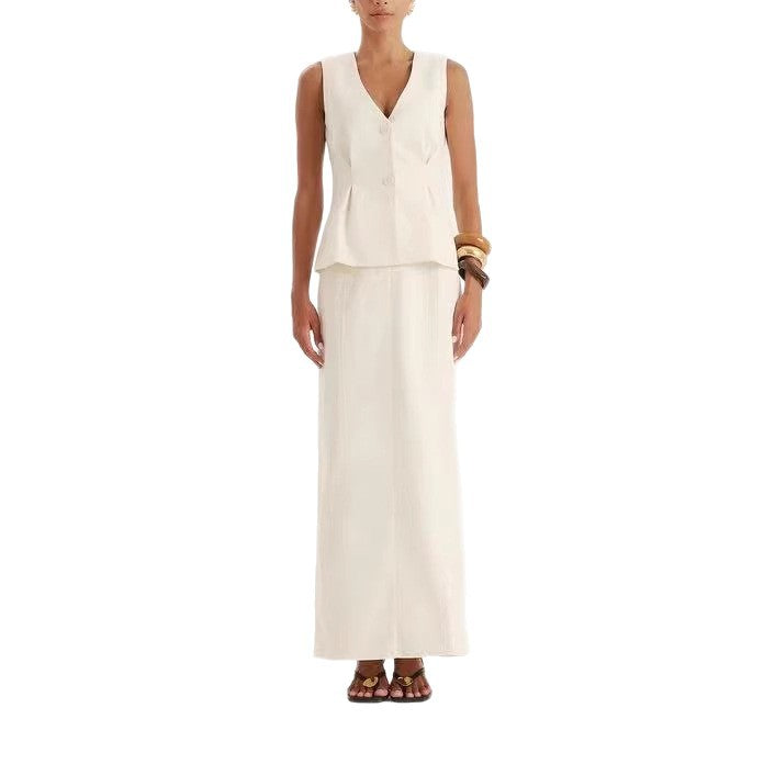 Damen elegante Bluse mit V-Ausschnitt und plissierten Details Echo Archiv