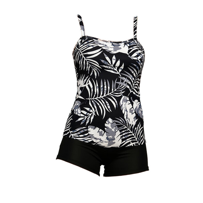 Damen Tankini Set mit floralem Oberteil und hoher Shorts Echo Archiv