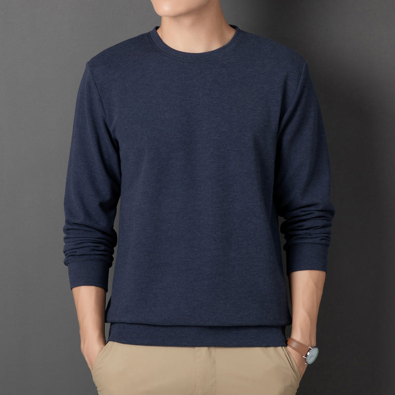 Herren Feines Rundhals-Sweatshirt aus Baumwollmix mit Regular-Fit und Rippbündchen Echo Archiv
