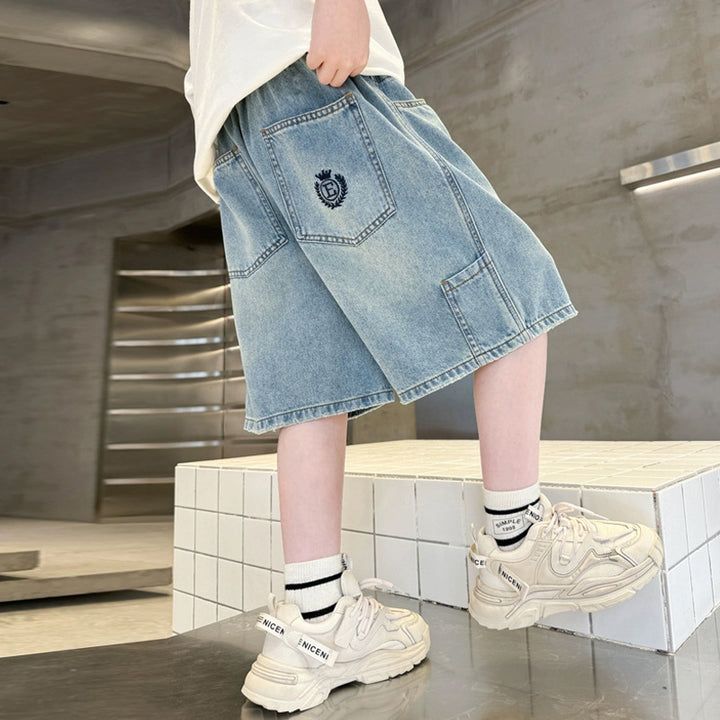 Unisex stylische Denim-Shorts mit großen Taschen Echo Archiv