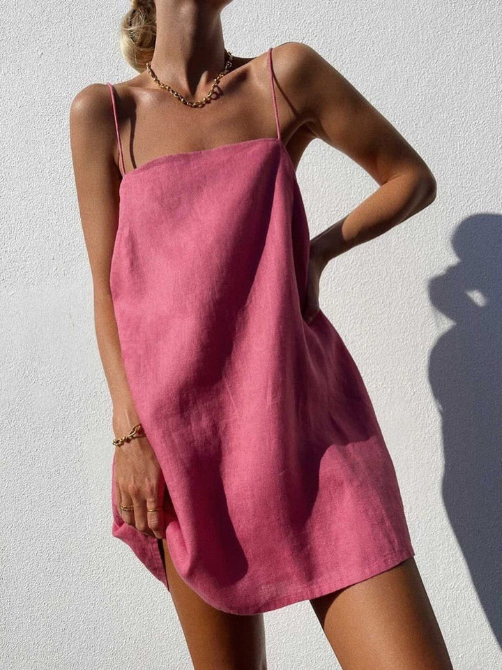 Damen lässiges Trägerkleid aus leichtem Material Echoarchiv