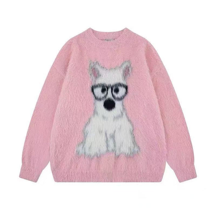 Damen Verspielter Pullover mit tierischem Motiv Echoarchiv