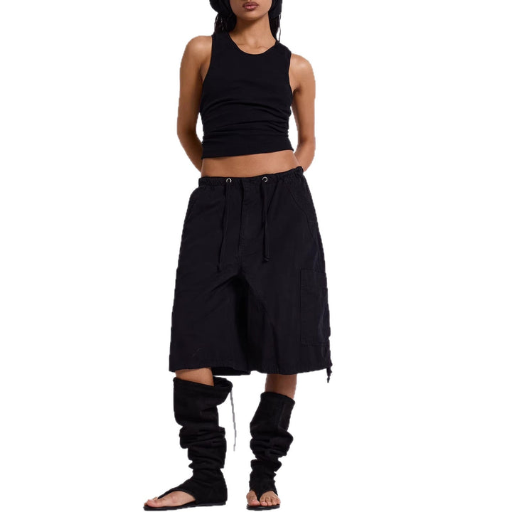 Damen lässige kurze Cargo-Shorts mit verstellbarem Bund und praktischen Taschen Echoarchiv