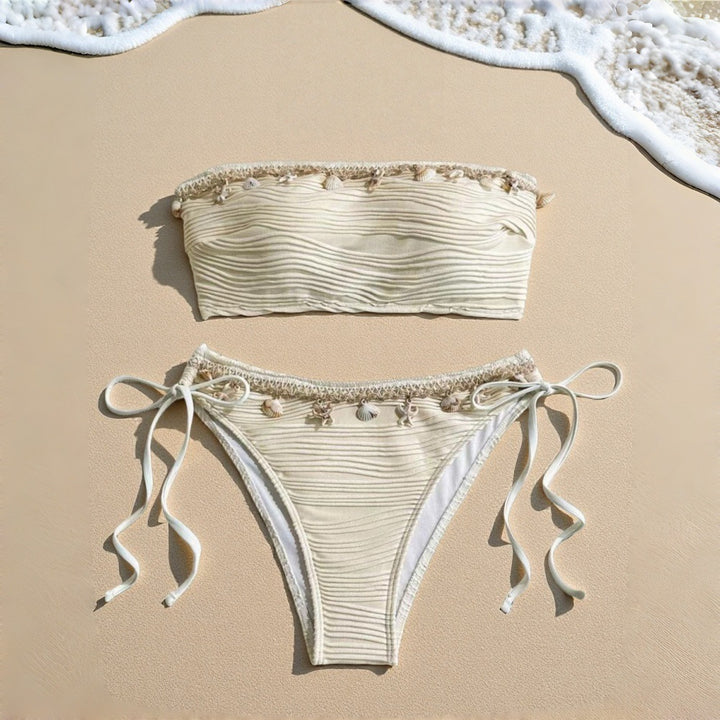 Damen Bandeau-Bikini mit raffinierten Muschel-Details Echo Archiv
