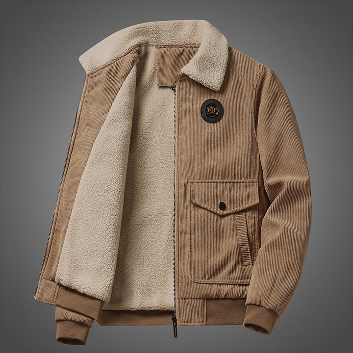 Herren Lässige Steppjacke mit Teddyfutter Echo Archiv 1787797413
