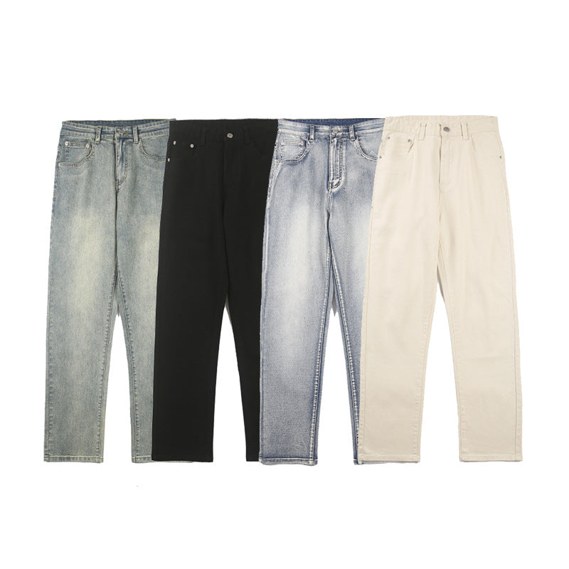Damen Hochtaillierte Straight-Fit Jeans mit Stonewashed-Finish Echo Archiv