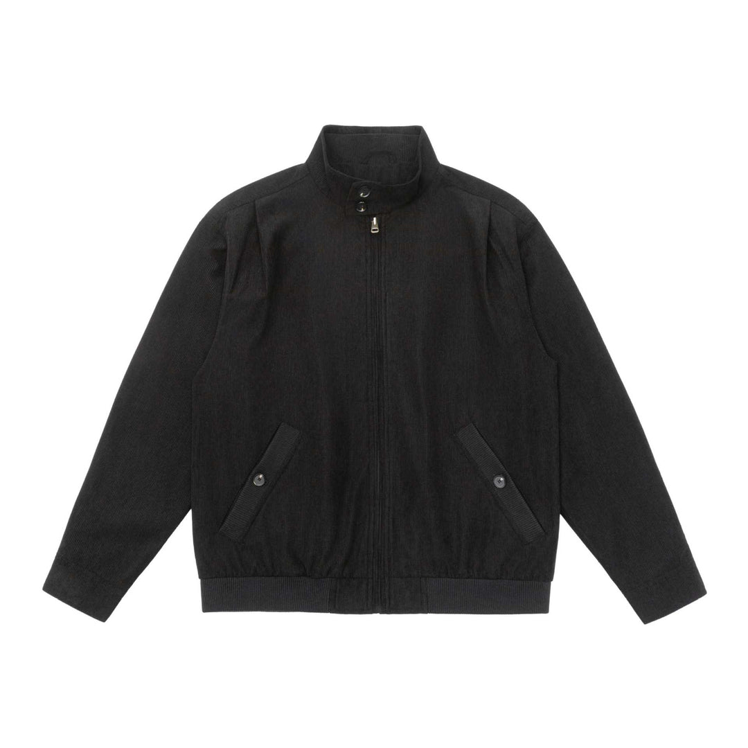 Herren Gepolsterte Jacke im Cord‑Look mit Stehkragen und aufgesetzten Pattentaschen Echoarchiv