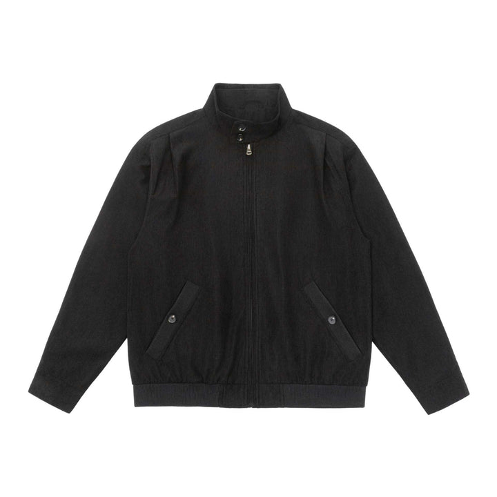 Herren Gepolsterte Jacke im Cord‑Look mit Stehkragen und aufgesetzten Pattentaschen Echoarchiv
