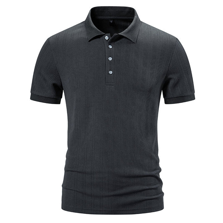 Herren Polohemd mit strukturiertem Design Echoarchiv